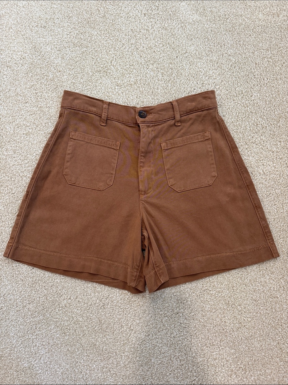 High-Waist Brown Women’s Shorts